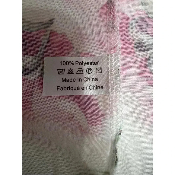 Show Me Your Mumu Lightweight Floral Kimono Robe Size 0/S White Pink Casual Robe - Picture 7 of 7